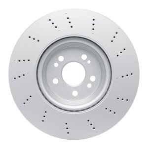 Mercedes-Benz GLE350 Brake Rotor (1) - Front - R1 Concepts - Drilled GeoSPEC Coated - `20-`23